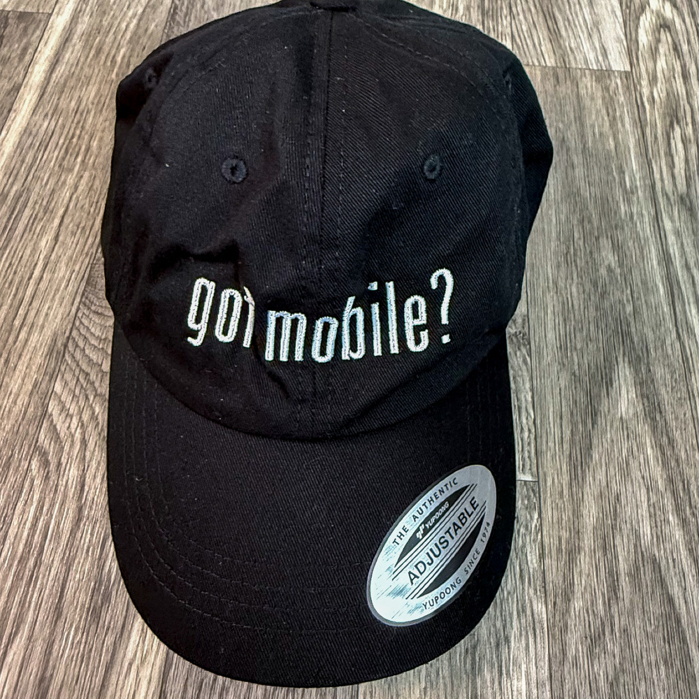 Got Mobile? Yupoong Adjustable Dad Hat Black Strapback Cap Classic Cotton Vintag